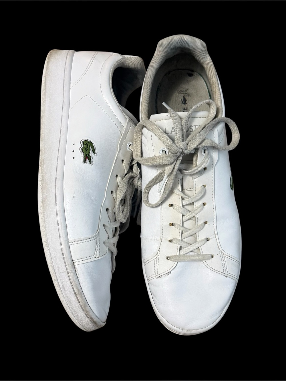 Lacoste Carnaby Pro BL23 1 SMA Leather Trainers Sneakers Men’s US 12 Crocodile